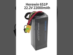 Herewin 6S1P 22.2V 22000mAh batterie de drone à packs doux