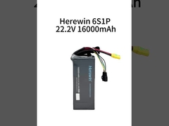 Ici, le 6S1P 16000mAh 22.2V 25C Lipo Drone Battery Pack pour les drones
