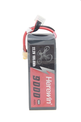 Herewin 6S Lipo Soft Case Fpv Batterie 9000mAh 100C Pack Pour RC