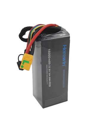 6S1P 16000mAh 22,8V 25C Herewin Piles LiHv Drone Pack Pour les drones