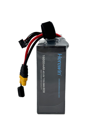16000mAh 12S 45.6V 25C LiHv Pouch Cell batterie Soft Pack Herewin batterie de drones