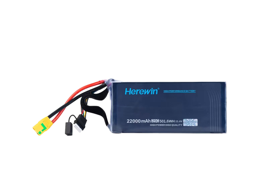 6S22.8V 22Ah LiHv Uav Drone batterie / 2,81kg Uav batterie de paquet