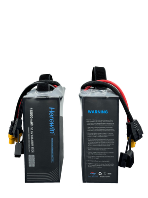 Batterie pour drones UAV Herewin 14S1P 51.8V 16000mAh 25C Soft Pack LiPo Batterie pour drones