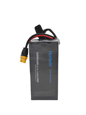 12S 45.6V 30000mAh LiHv Soft Pack UAV batterie 25C Herewin batterie