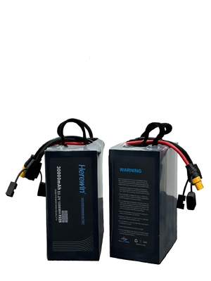 30000mAh 14S 53.2V 25C Uav Lipo Piles dans le paquet doux ici