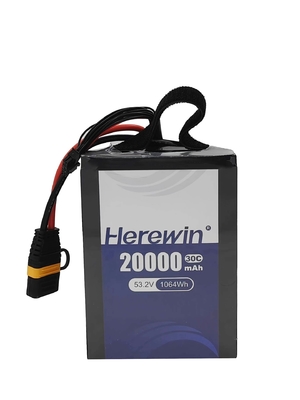 Drone Lipo Batterie ici avec 20000mAh 53,2 V Soft Pack Drone Agri UAV Batterie Pack