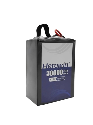 Herewin 14S1P 30000mAh Soft Pack batterie à semi-solide 30C pulvérisateur batterie UAV 53,2V