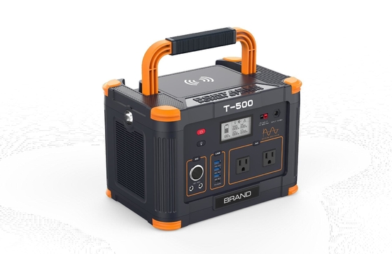 Station électrique portable de camping de 519 Wh 3*18W pour les randonnées en camping-car
