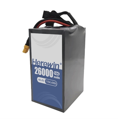 Herewin UAV batterie à semi-solide 12S 44.4V 26000mAh Compacte et léger pour les applications UAV