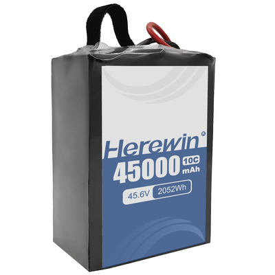 Herewin batterie à semi-solide 12S1P 45.6V 45000mAh pour les grands drones industriels avec un taux de décharge élevé
