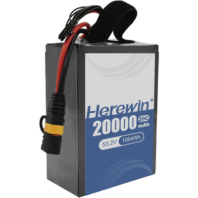 Chargement rapide des drones et durabilité à long terme grâce à la batterie Herewin à semi-solide 14S 53.2V 20000mAh