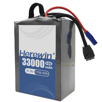 Herewin batterie semi-solide 14S 51.8V 33000mAh pour drone