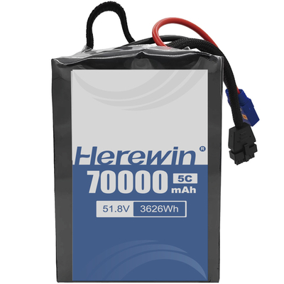 Ici, la batterie à semi-solide 14S2P 51.8V 70000mAh avec lithium et LiFePO4
